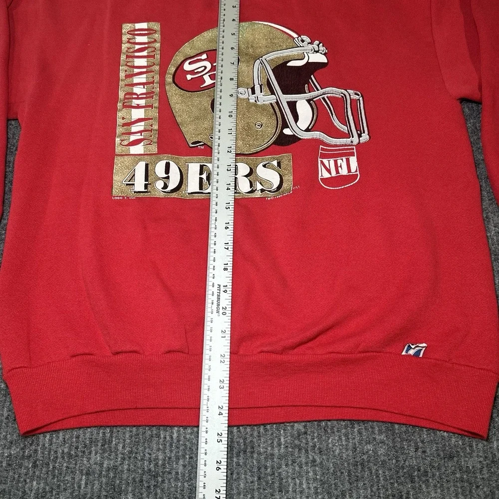San Francisco 49ers Sweatshirt Size Large Crew NFL Vtg 90s Made In‎ USA